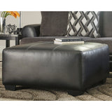Benchcraft Kumasi Contemporary Black Oversized Accent Ottoman