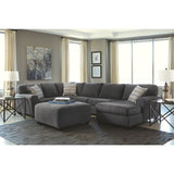 Benchcraft Sorenton Contemporary Slate Oversized Accent Ottoman