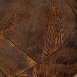 Benchwright Brown Finish Round Dining Table by iNSPIRE Q Artisan