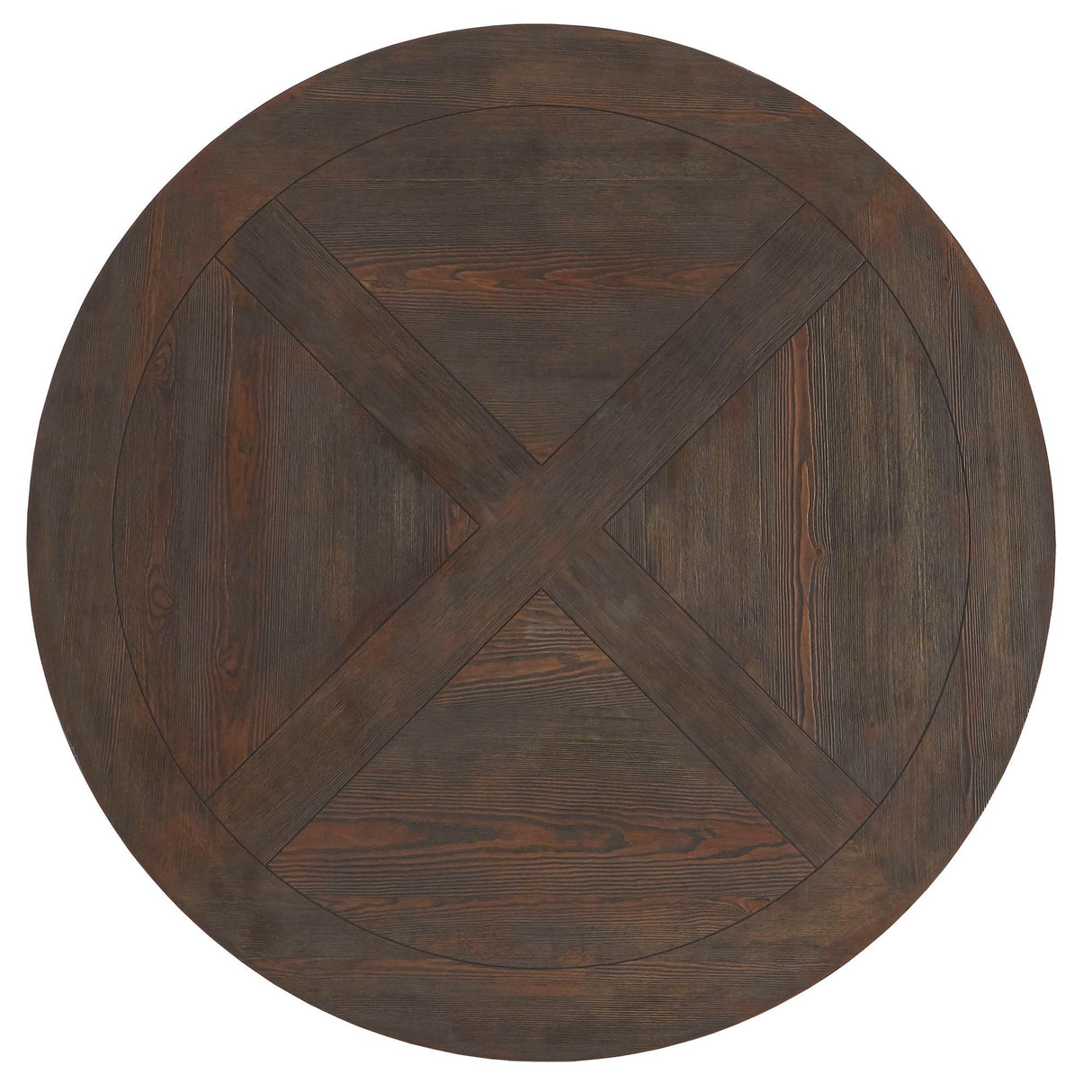 Benchwright Brown Finish Round Dining Table by iNSPIRE Q Artisan