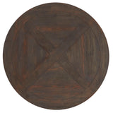 Benchwright Brown Finish Round Dining Table by iNSPIRE Q Artisan