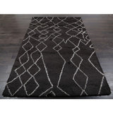 ABC Accents Beni Ourain Moroccan Charcoal Wool Area Rug