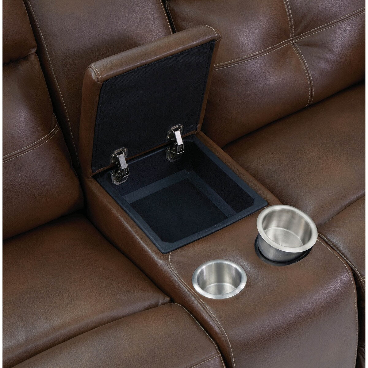 Benton Brown 3-piece Faux Leather Living Room Set