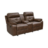 Benton Brown 3-piece Faux Leather Living Room Set