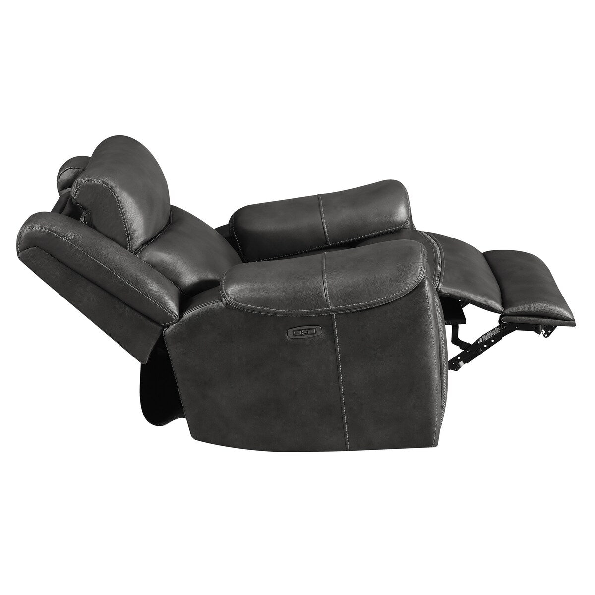 Benton Charcoal Upholstered Power^2 Glider Recliner