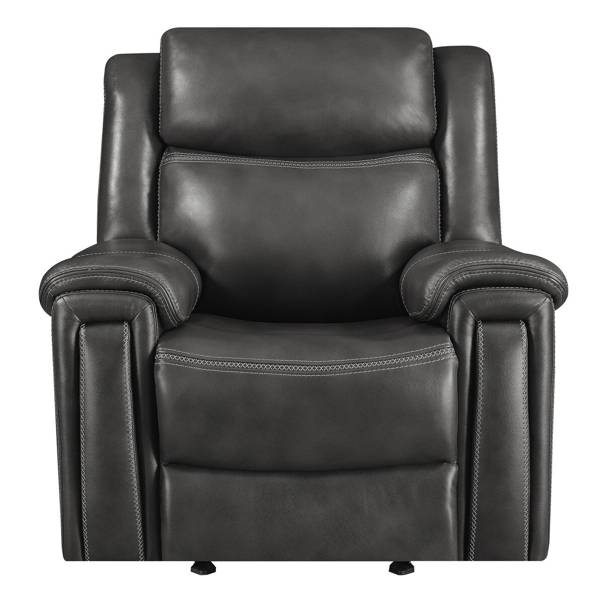 Benton Charcoal Upholstered Power^2 Glider Recliner