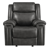 Benton Charcoal Upholstered Power^2 Glider Recliner