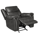 Benton Charcoal Upholstered Power^2 Glider Recliner