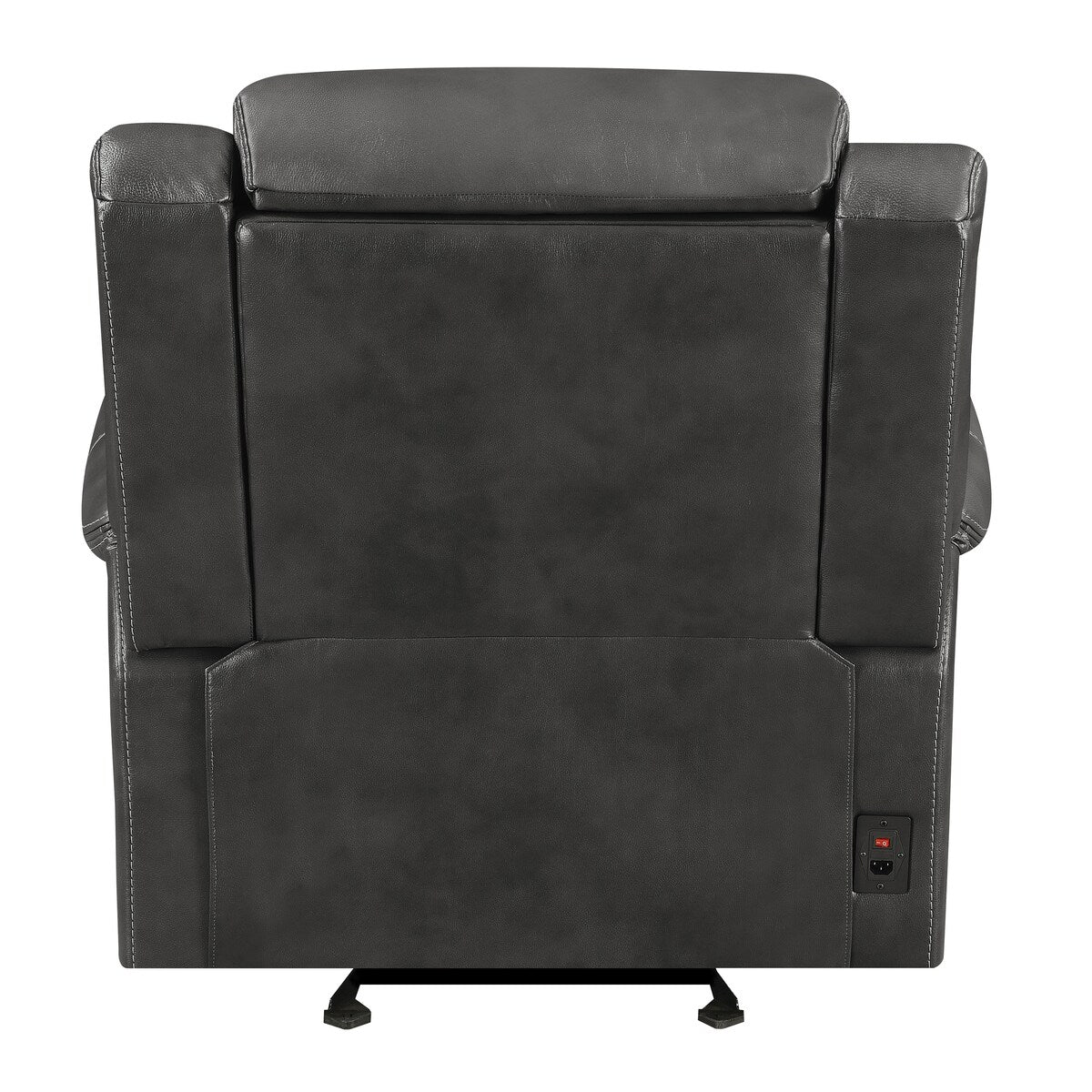 Benton Charcoal Upholstered Power^2 Glider Recliner