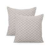 Atchison Modern Fabric Throw Pillow Cover by Christopher Knight Home