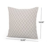 Atchison Modern Fabric Throw Pillow Cover by Christopher Knight Home