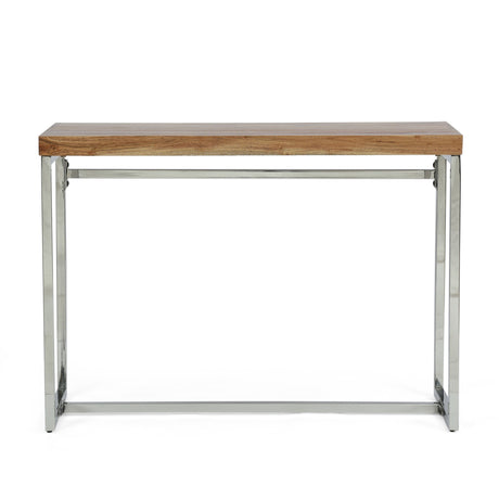 Berea Rustic Glam Handmade Acacia Wood Console Desk by Christopher Knight Home