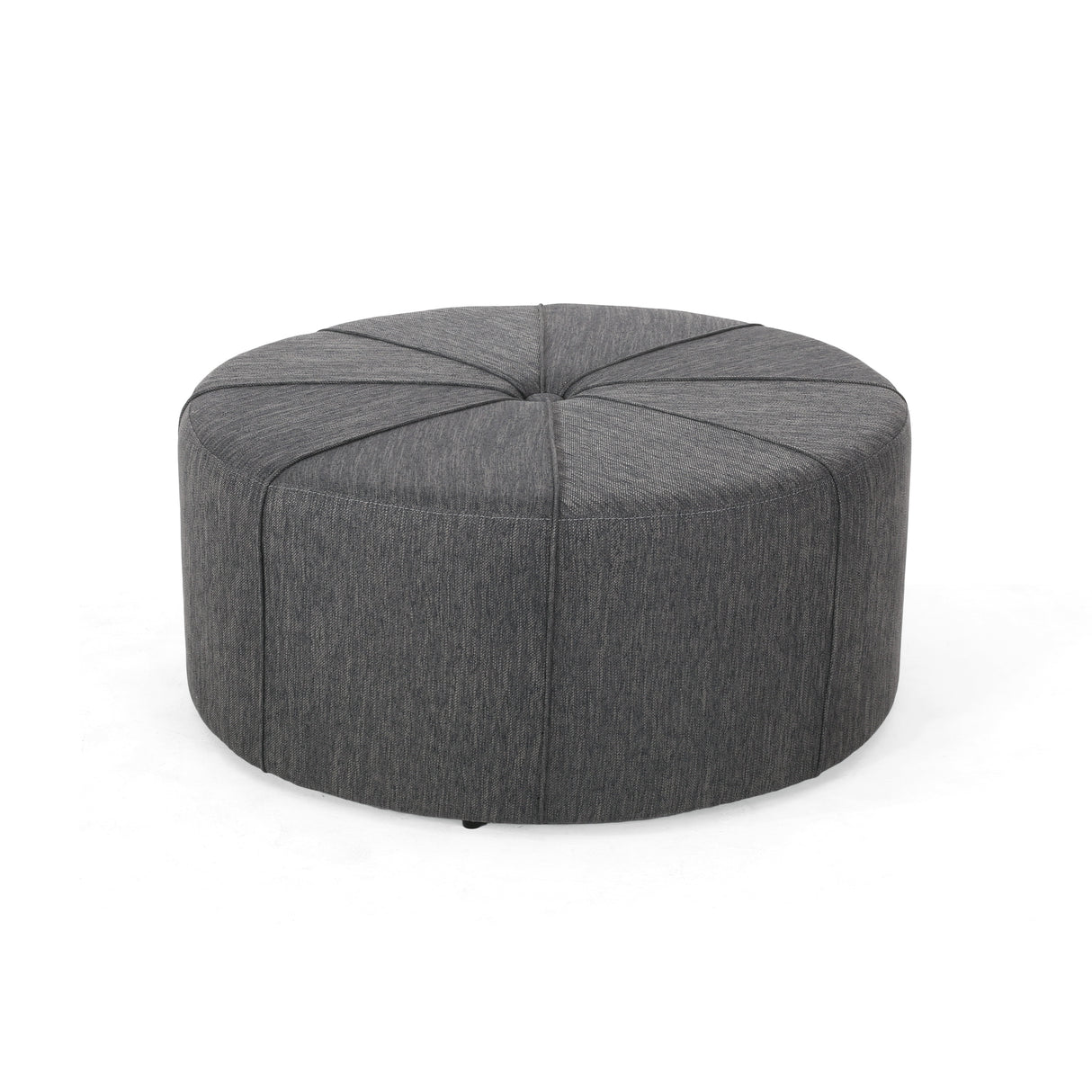 Bergeson Upholstered Round Ottoman by Christopher Knight Home