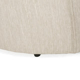Bergeson Upholstered Round Ottoman by Christopher Knight Home