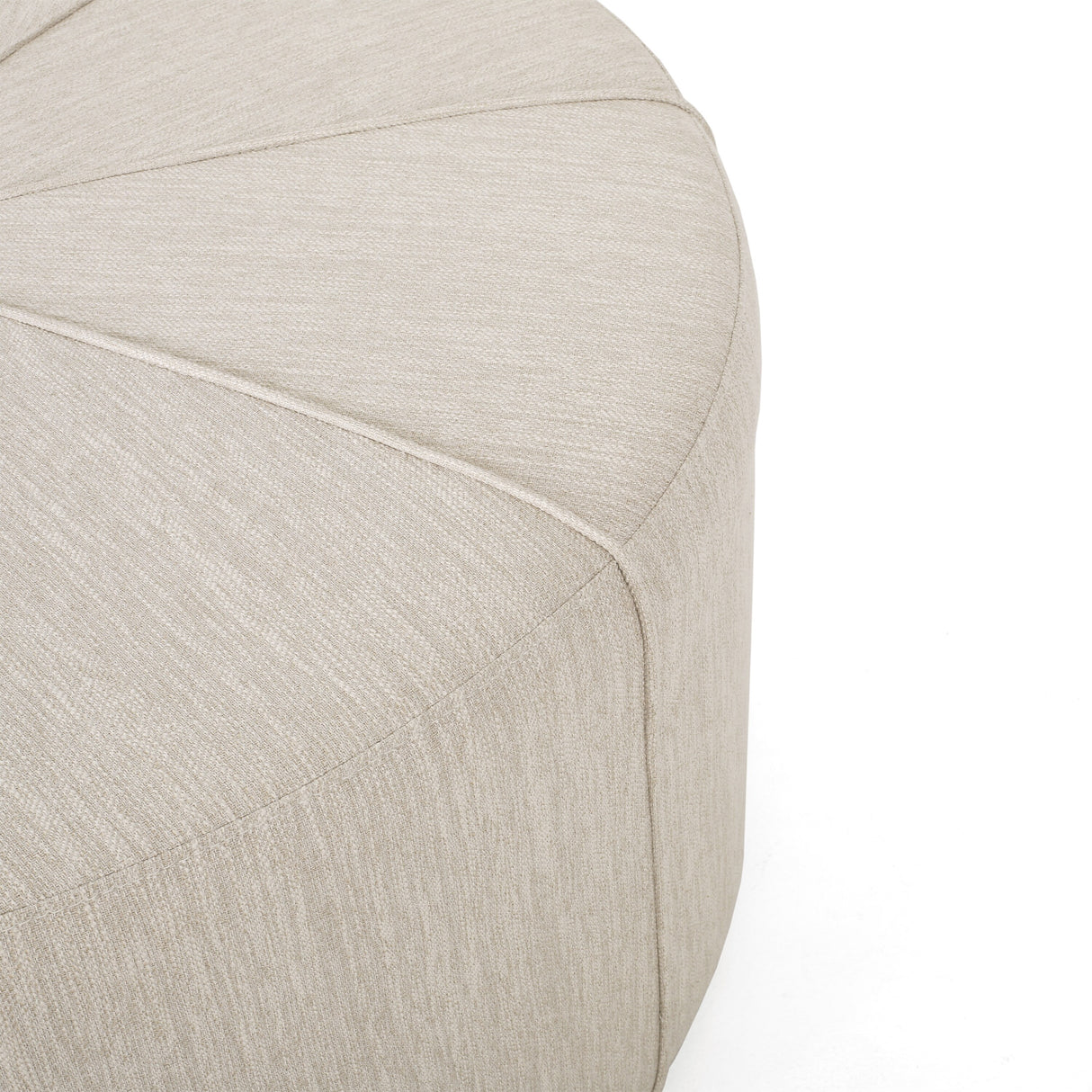 Bergeson Upholstered Round Ottoman by Christopher Knight Home