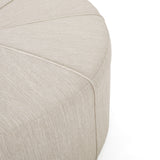 Bergeson Upholstered Round Ottoman by Christopher Knight Home
