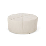 Bergeson Upholstered Round Ottoman by Christopher Knight Home