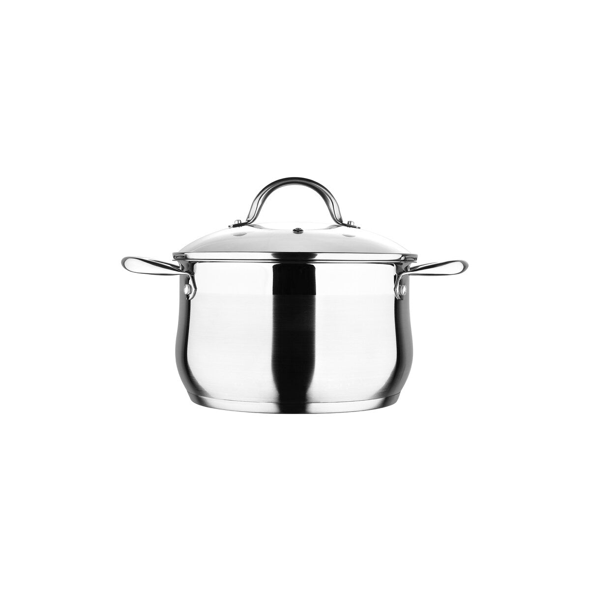 Bergner 5-Quart Dutch Oven Stainless Steel Dishwasher Safe Induction Ready with Lid