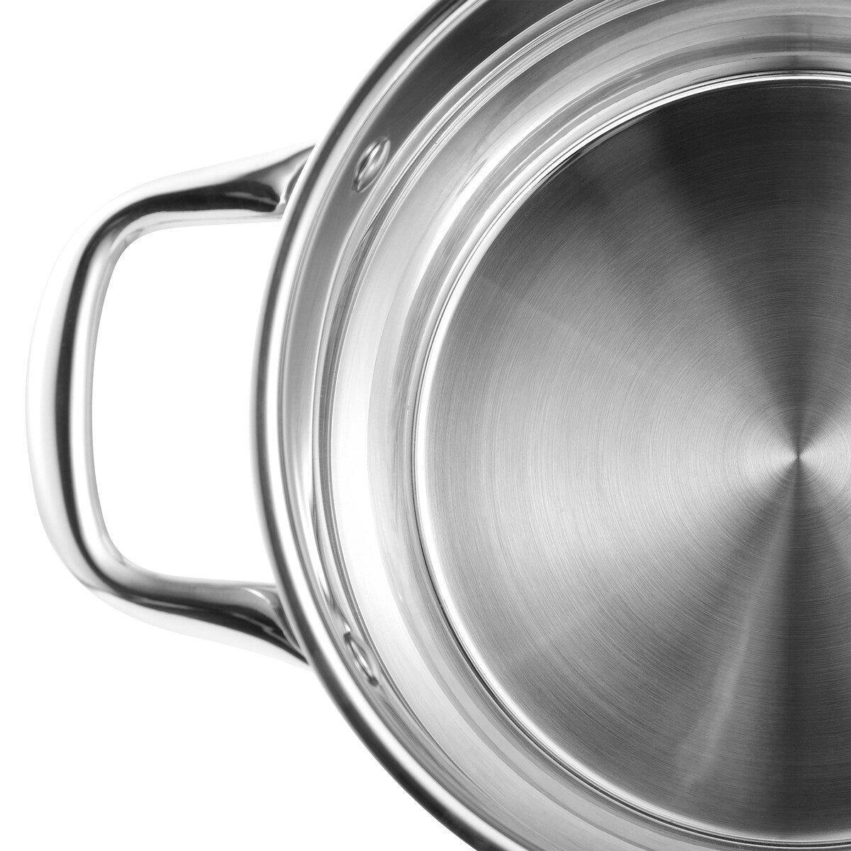 Bergner 5-Quart Dutch Oven Stainless Steel Dishwasher Safe Induction Ready with Lid