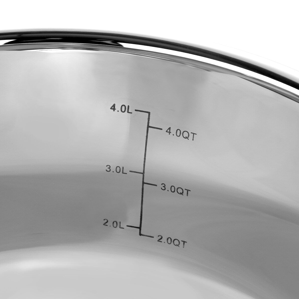 Bergner 5-Quart Dutch Oven Stainless Steel Dishwasher Safe Induction Ready with Lid