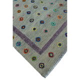 Berjesta Kilim Habiba Grey/Ivory Rug (8'7 x 11'3)