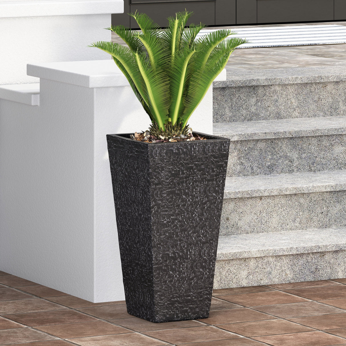 Berkamn Outdoor Cast Stone Planter by Christopher Knight Home