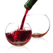 Berkware Set of 2 Sparkling Colored Stemless Wine Glass