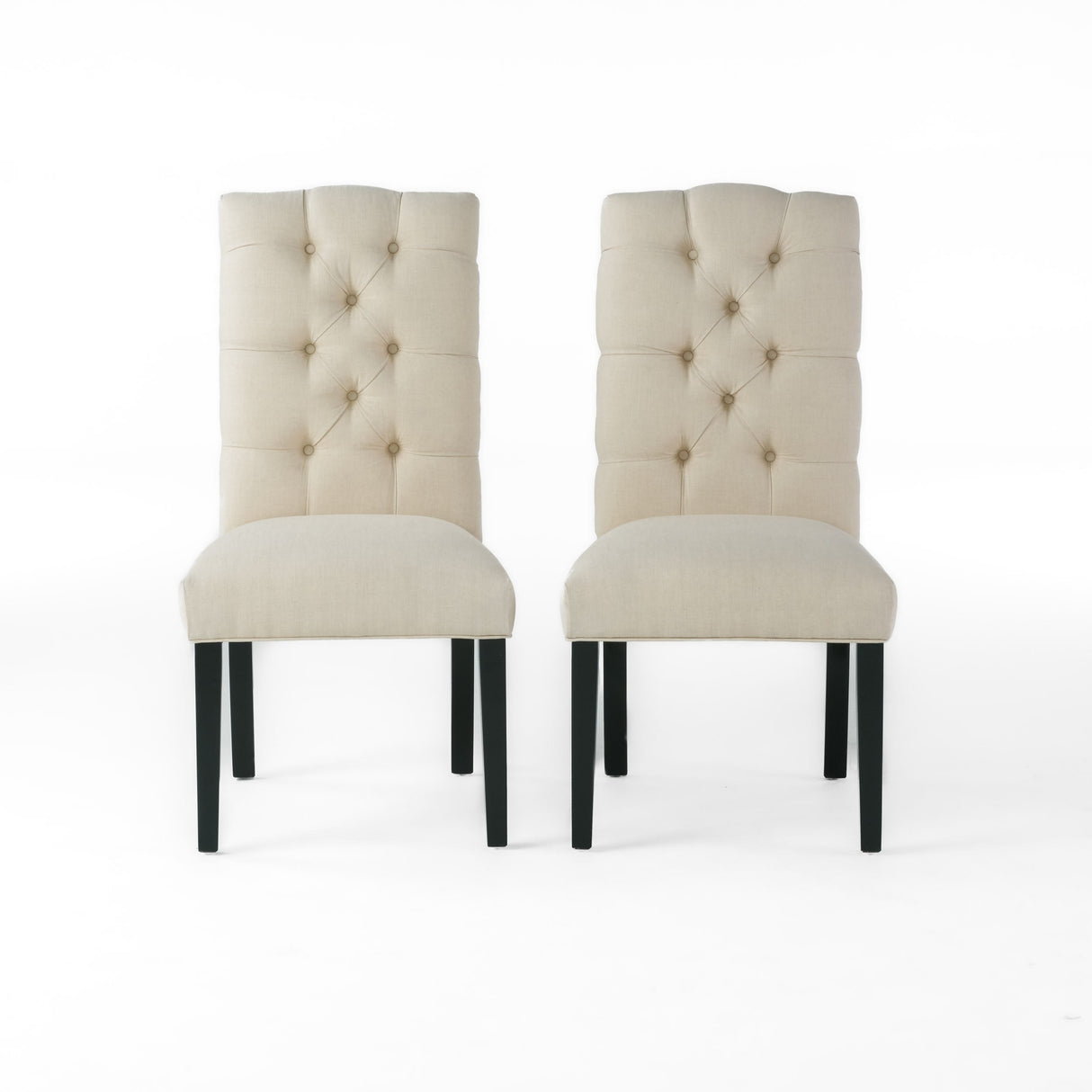 Berlin Tufted Fabric Dining Chair (Set of 2) by Christopher Knight Home