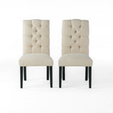 Berlin Tufted Fabric Dining Chair (Set of 2) by Christopher Knight Home