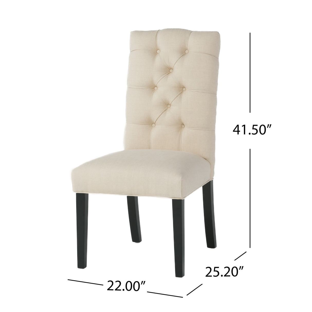 Berlin Tufted Fabric Dining Chair (Set of 2) by Christopher Knight Home