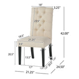 Berlin Tufted Fabric Dining Chair (Set of 2) by Christopher Knight Home