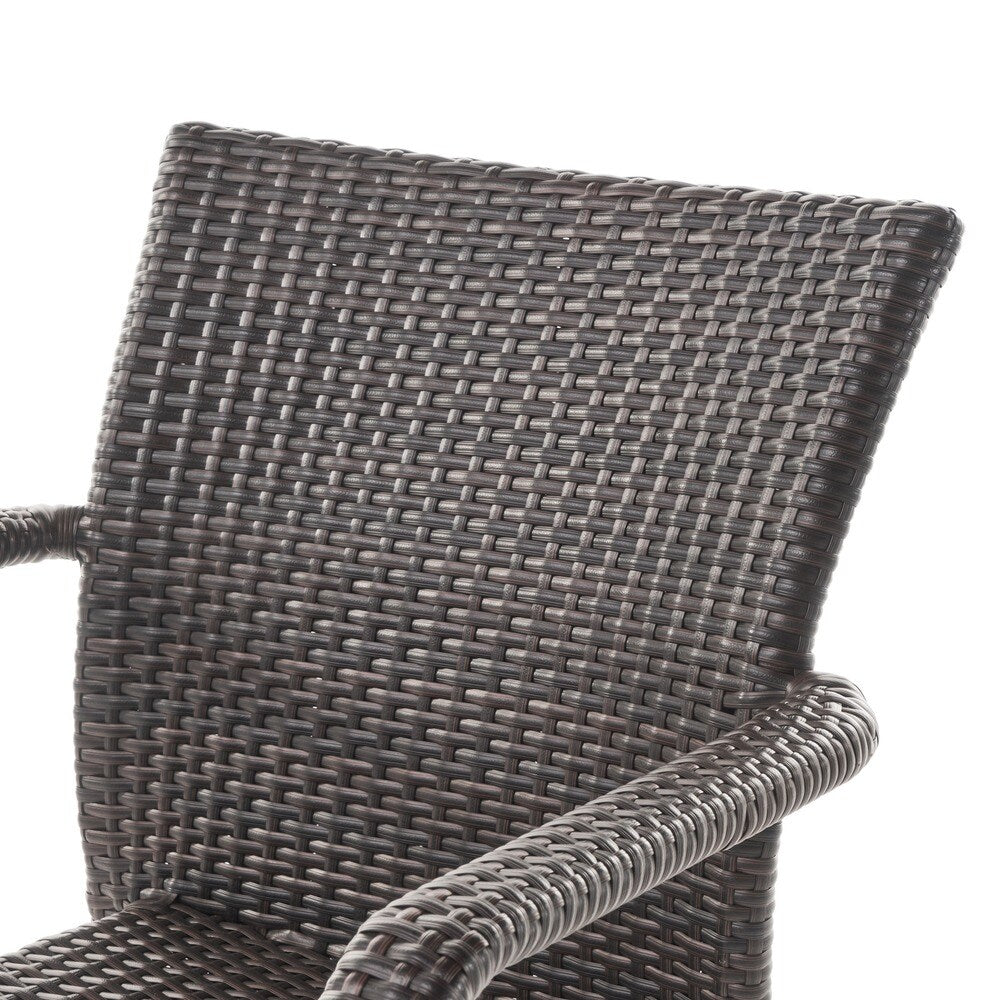 Bermuda Outdoor 9-piece Rectangular Wicker Aluminum Dining Set by Christopher Knight Home
