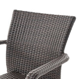 Bermuda Outdoor 9-piece Rectangular Wicker Aluminum Dining Set by Christopher Knight Home