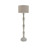 Bernadate Cottage 61" Candlestick Design Floor Lamp, Whitewash - White