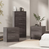 Berrett 3 Piece 5 Drawer Dresser and Nightstand Bedroom Set by Christopher Knight Home