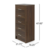 Berrett 3 Piece 5 Drawer Dresser and Nightstand Bedroom Set by Christopher Knight Home