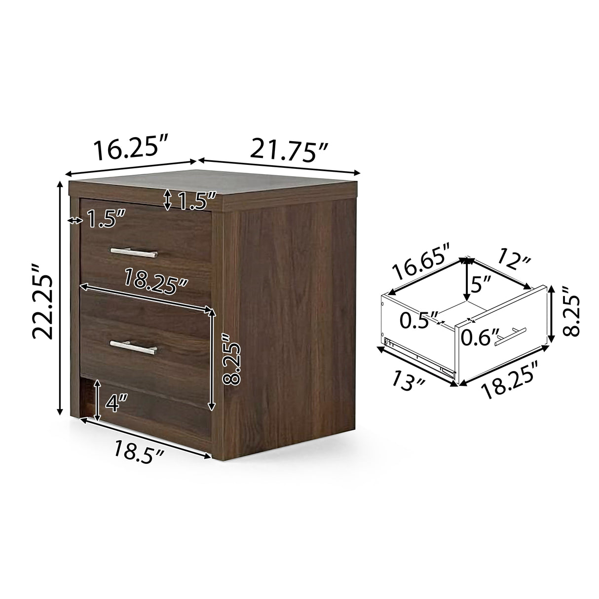 Berrett 3 Piece 5 Drawer Dresser and Nightstand Bedroom Set by Christopher Knight Home