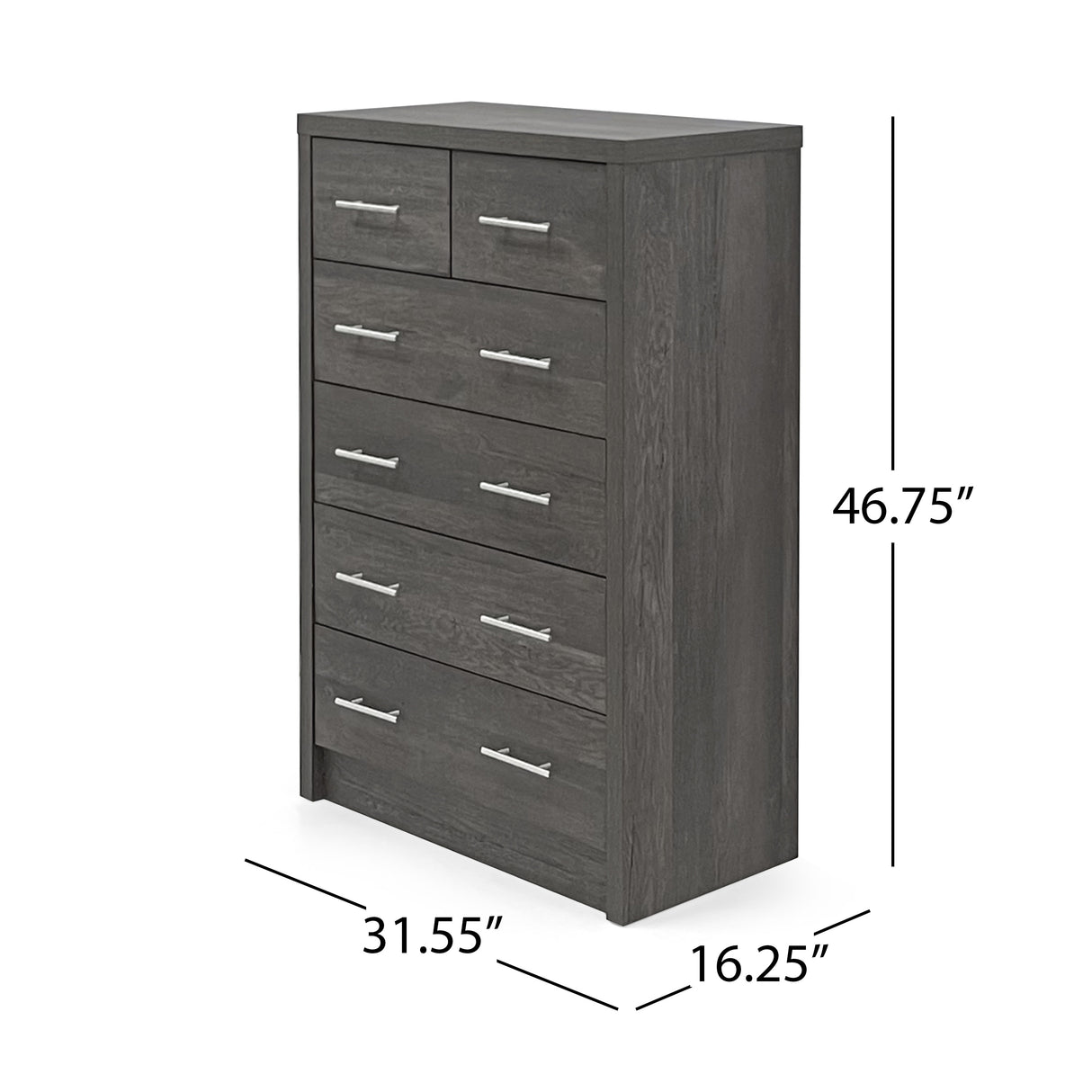 Berrett 3 Piece 6 Drawer Dresser and Nightstand Bedroom Set by Christopher Knight Home