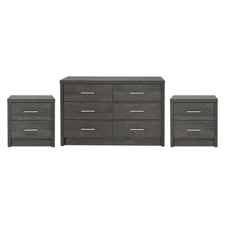 Berrett 3 Piece Double Dresser and Nightstand Bedroom Set by Christopher Knight Home