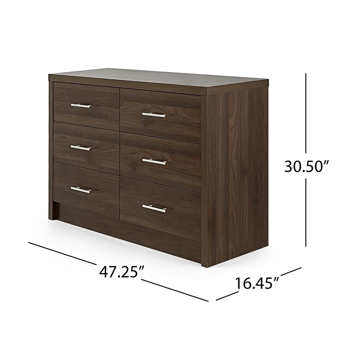 Berrett 3 Piece Double Dresser and Nightstand Bedroom Set by Christopher Knight Home