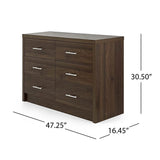 Berrett 3 Piece Double Dresser and Nightstand Bedroom Set by Christopher Knight Home