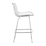 WIRE METAL Bertoia Counter Stool (26") Set of 2 - 39"Hx20.5"Wx23"D