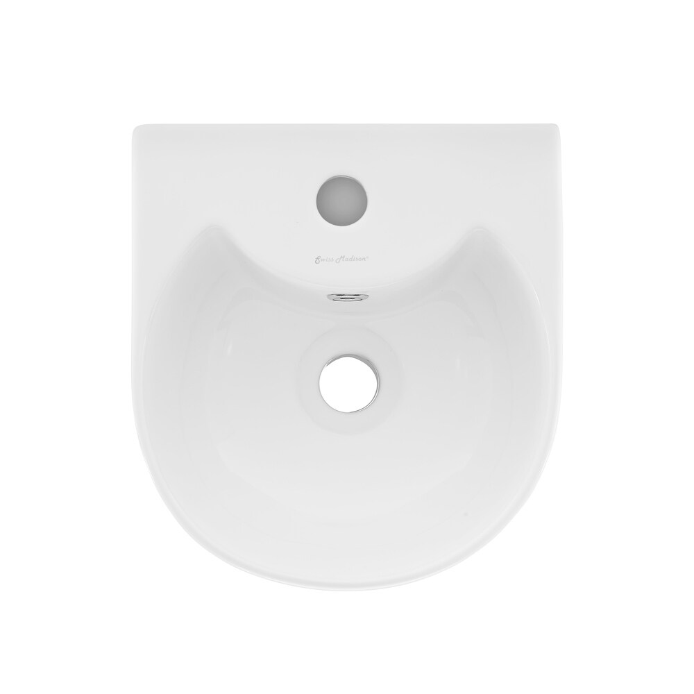 Besanon Rounded Basin Pedestal Sink - 12.2" x 13" 32.7"
