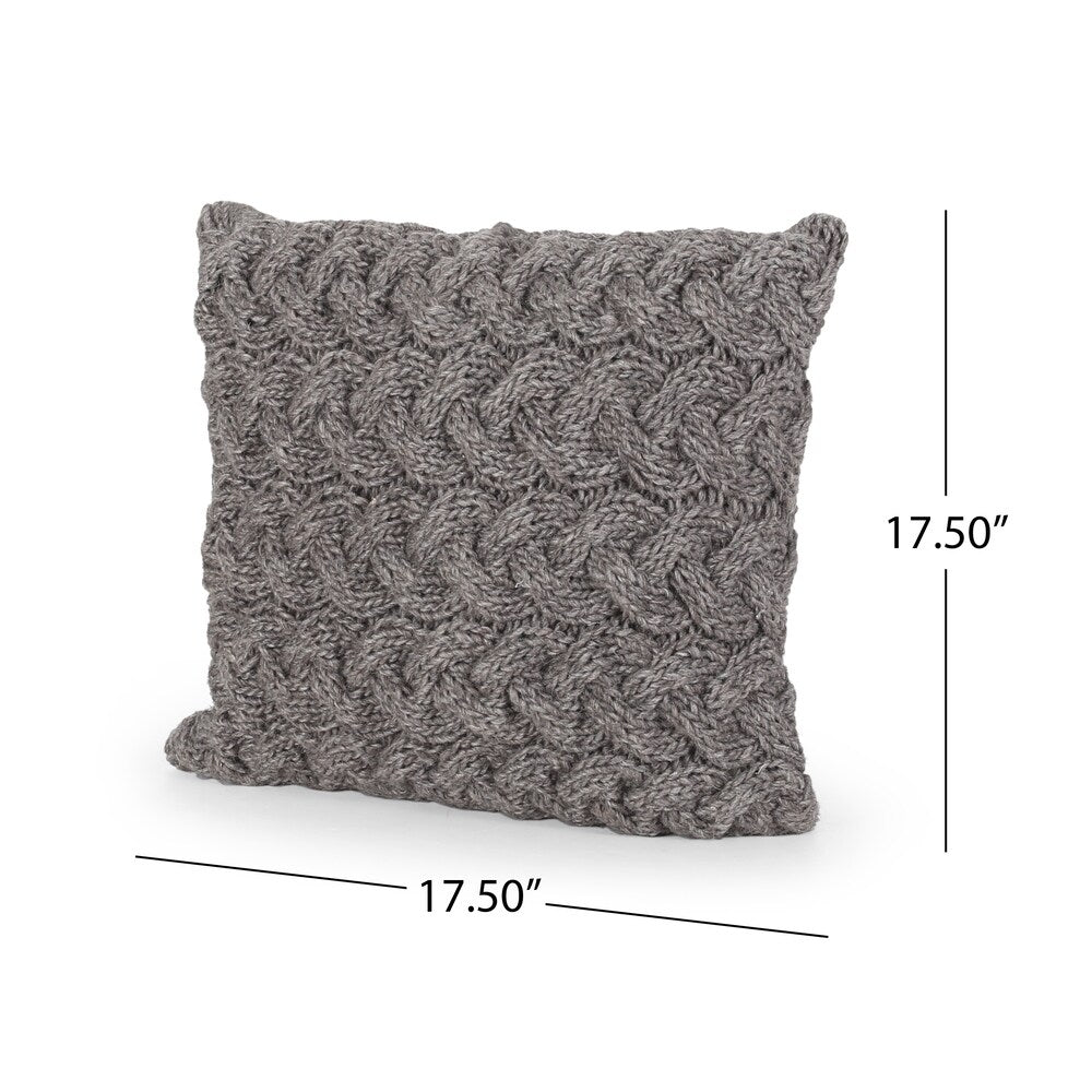Besly Boho Wool Pillow Cover (Set of 2) by Christopher Knight Home