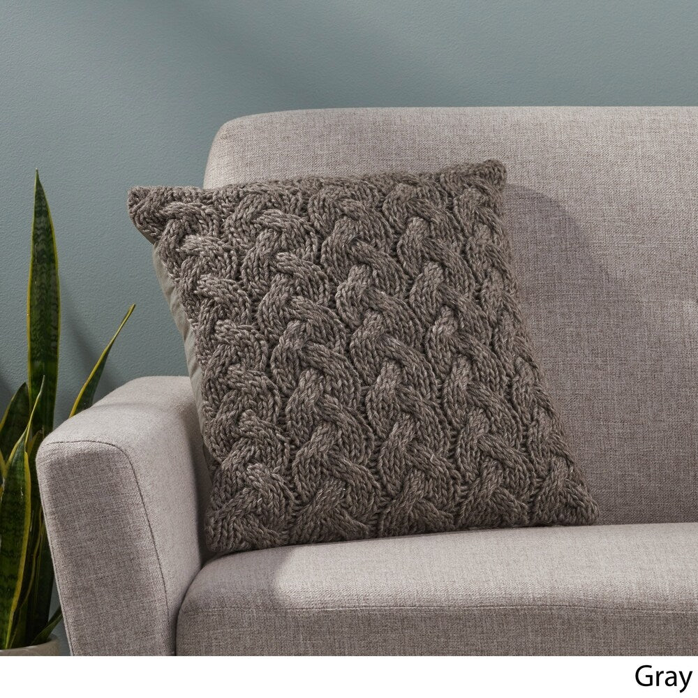 Besly Boho Wool Pillow Cover (Set of 2) by Christopher Knight Home