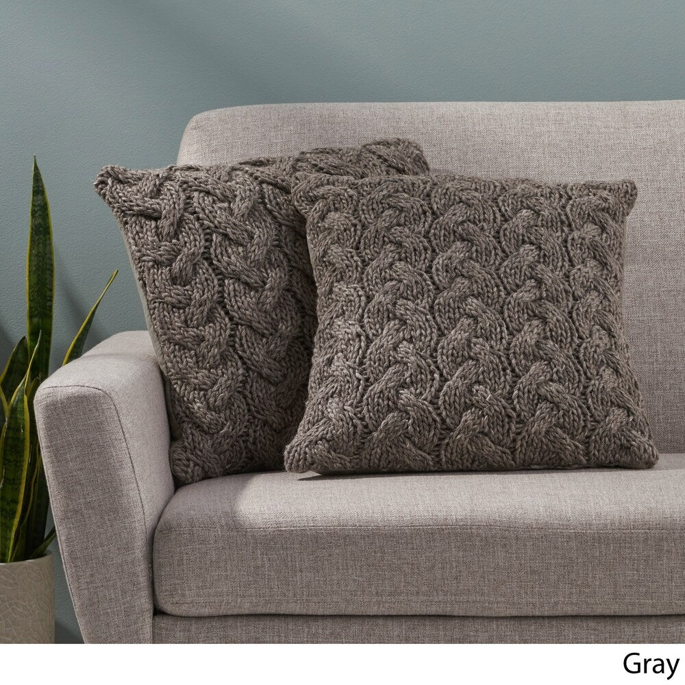 Newland Modern Water Resistant Fabric Pillow Cover by Christopher Knight Home