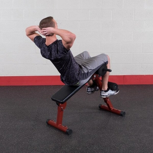 Best Fitness BFHYP10 Ab Board Hyperextension - Black/Red