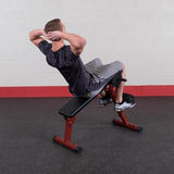 Best Fitness BFHYP10 Ab Board Hyperextension - Black/Red
