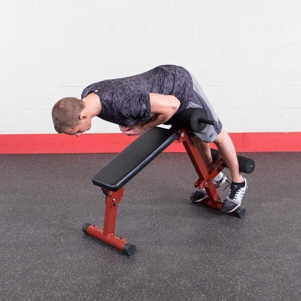 Best Fitness BFHYP10 Ab Board Hyperextension - Black/Red