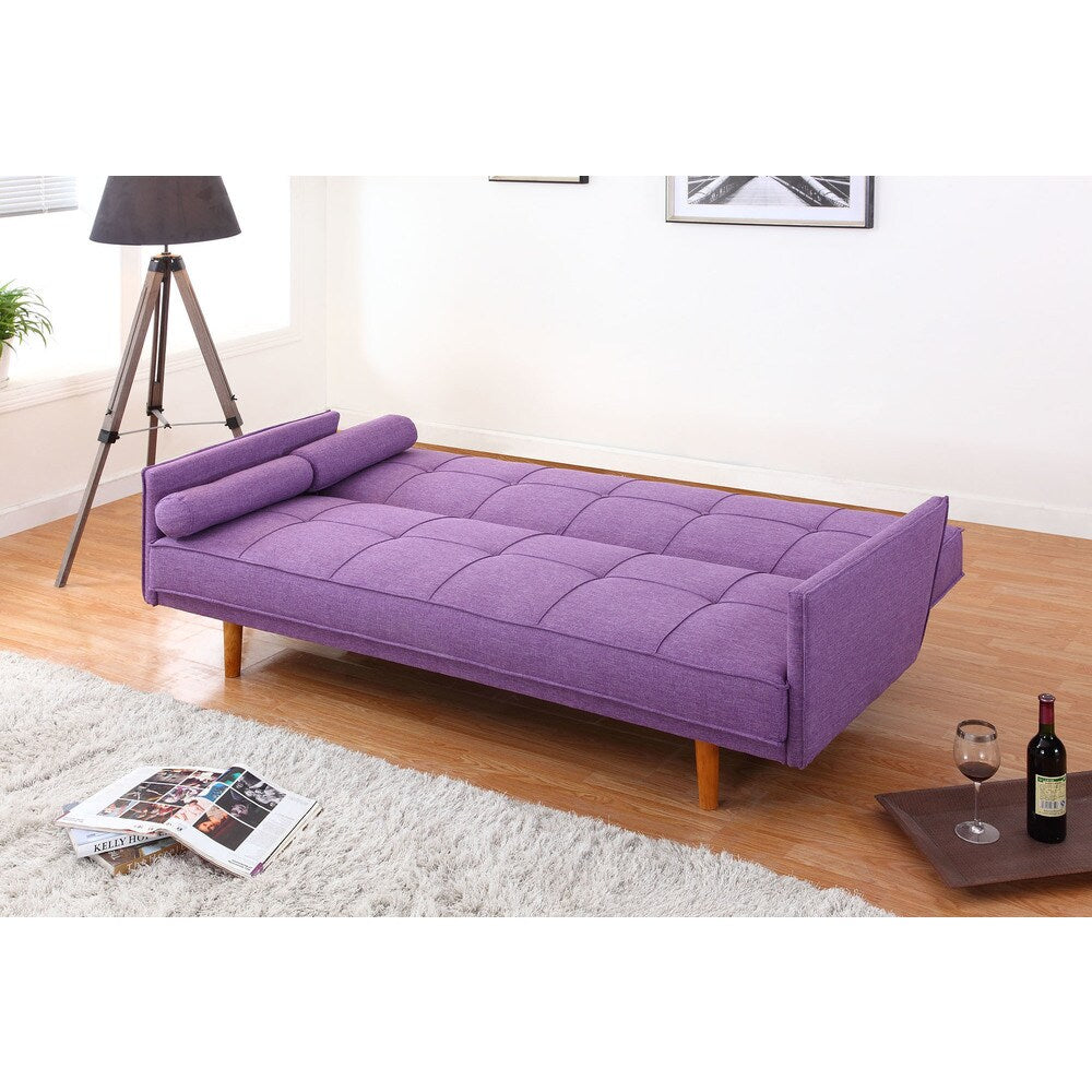 Best Master Furniture L33303 Linen Adjustable Sofa-bed Futon